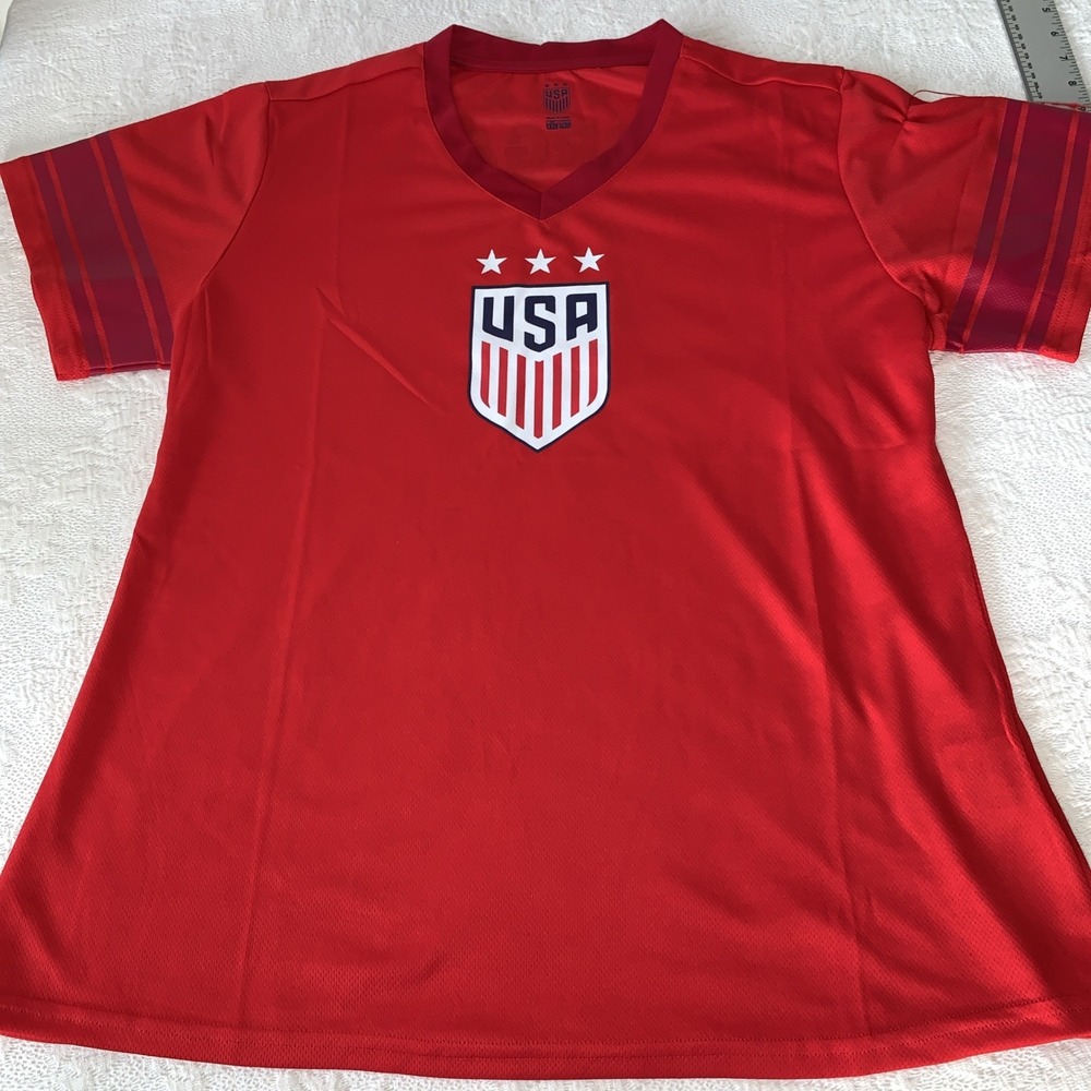 USWNT  Alex Morgan #13 Red Away Soccer Jersey XXL 2019 2020 USA TEAM